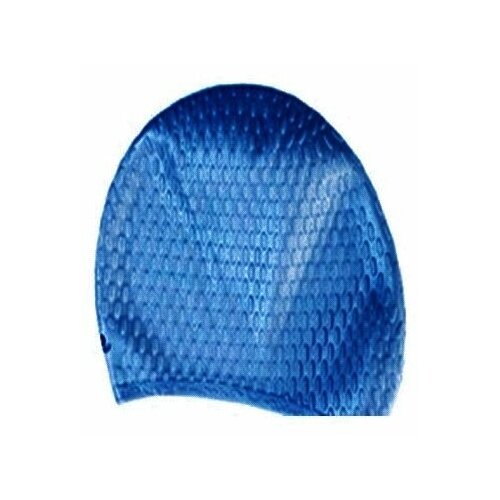 фото Шапочка для плавания silicone длин волос, рифл indigo sc700/703 синий