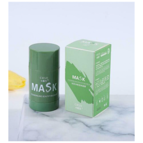 Глиняная маска-стик от черных точек CRSO Mask Clenasing and Beautifying Solid с экстрактом зеленого чая, 40 гр