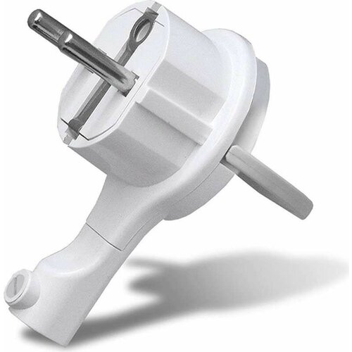 Вилка-невидимка электрическая 16А 250В с заземл. бел. UNIVersal 5566874