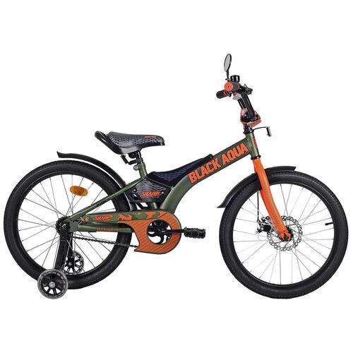Велосипед детский 20 Black Aqua Sharp Disc хаки-оранжевый
