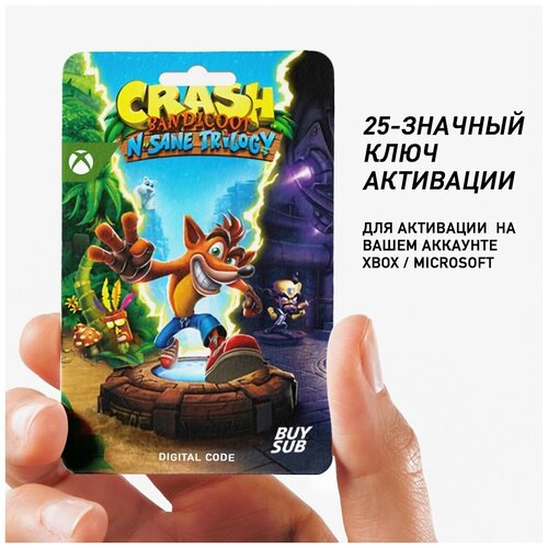 Игра Crash Bandicoot N. Sane Trilogy для Xbox One, Xbox Series X/S (25-значный код)