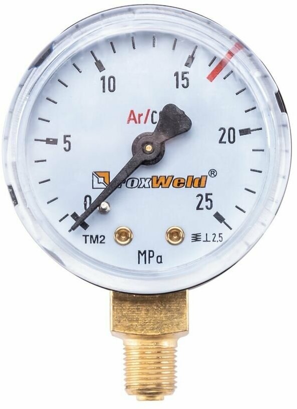 фото Манометр для регулятора WR550 mini (аргон/углекислота) ВД