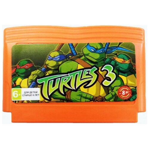 TMNT Teenage Mutant Ninja Turtles 3 (Черепашки Ниндзя 3) Русская Версия (8 bit) аладдин 3 aladdin 3 русская версия 8 bit