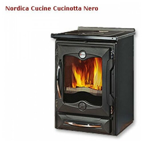 фото Отопительно- варочная печь la nordica cucinotta nero