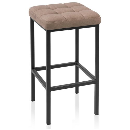 фото Барный стул лофт ткань канди мокко / черный матовый woodville