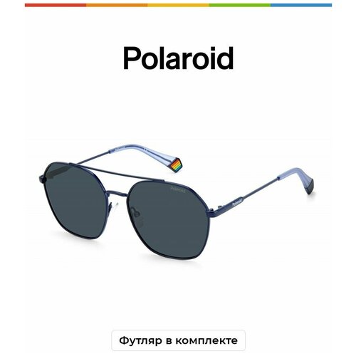 Солнцезащитные очки Polaroid Polaroid PLD 6172/S 6LB M9 PLD 6172/S PJP C3, синий polaroid pld 8029 s pjp m9