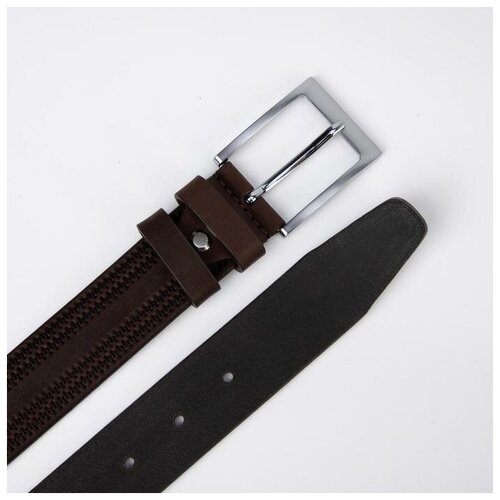 фото Ремень мужской, ширина 3,5 см, винт, цвет коричневый favorit