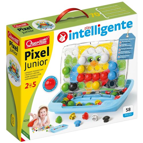 Мозаика Pixel Junior 58 элементов от 2 лет Quercetti