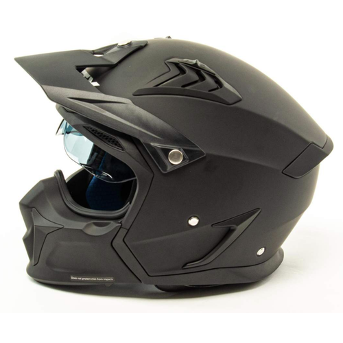 Шлем мото мотард GTX SOLID MATT BLACK