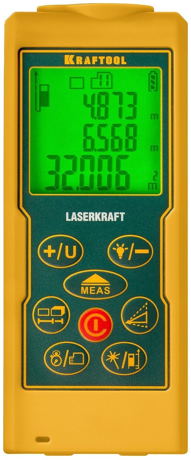 KRAFTOOL Laser-Kraft 5 см - 70 м, Лазерный дальномер (34760)