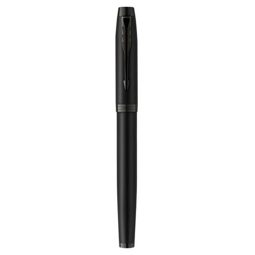 ручка шариковая parker im achromatic black bt корпус из нержавеющей стали чёрный матовый синие чернила Ручка-роллер Parker IM Achromatic Black BT корпус из нержавеющей стали, чёрный матовый, чёрные чернила