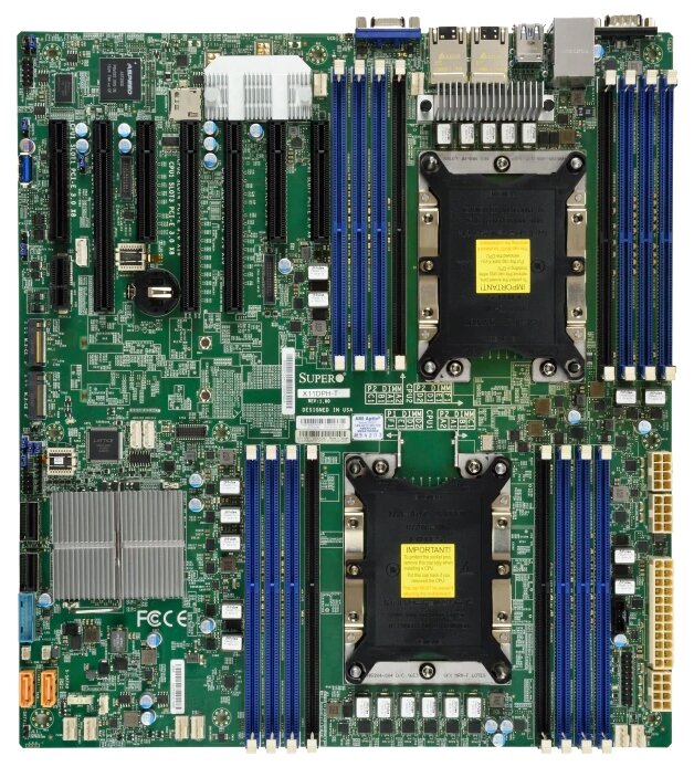 Материнская плата Supermicro MBD-X11DPH-I Dual LGA3647 3xPCI-E DSub 2xGbLAN SATA RAID E-ATX 16DDR4