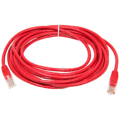 Патч-корд cat5E molded 5м красный RJ-45 (m)-RJ-45 (m) патч корд cat5e molded 5м желтый rj 45 m rj 45 m