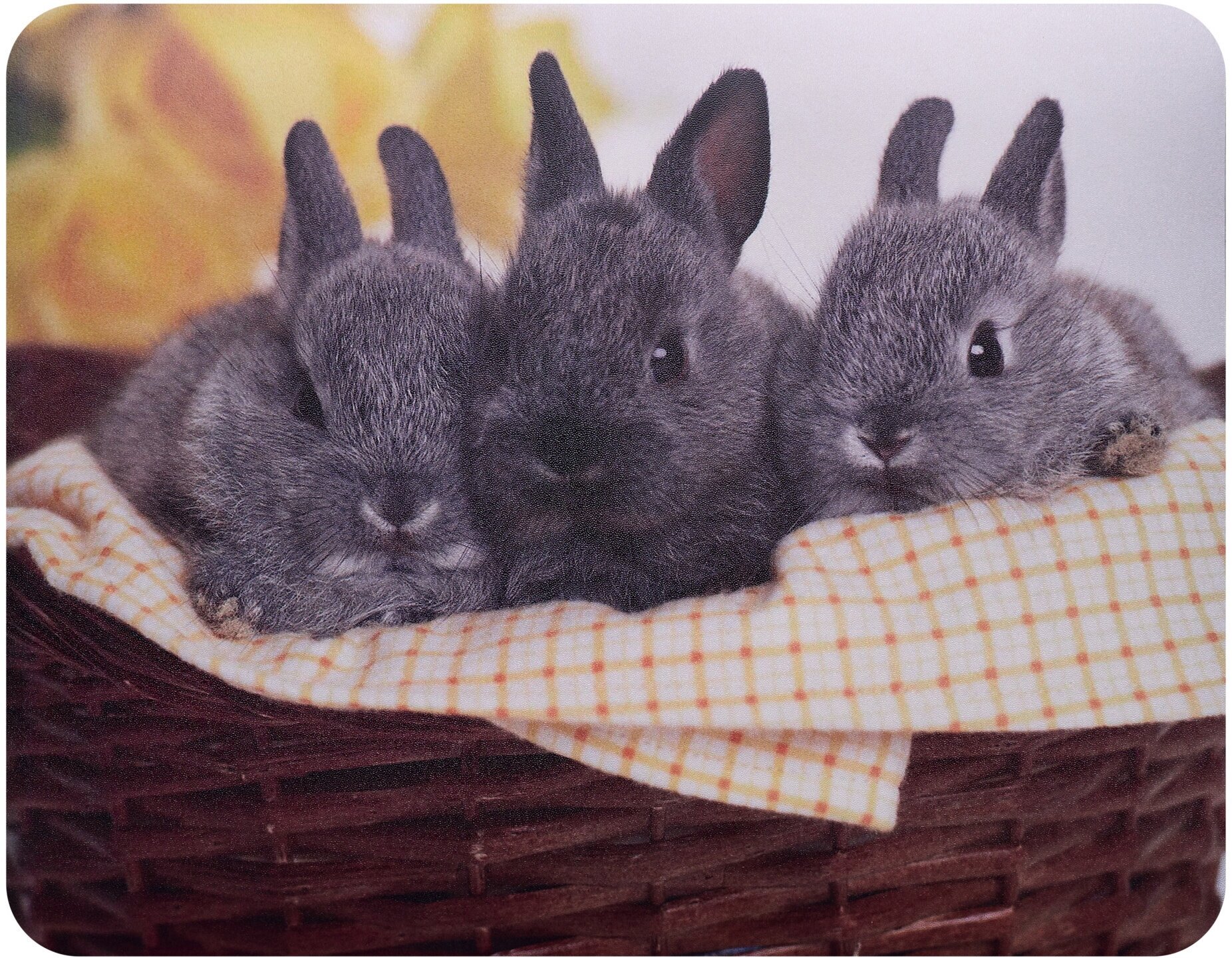 Коврик для мыши BURO рисунок/кролики - фото №4