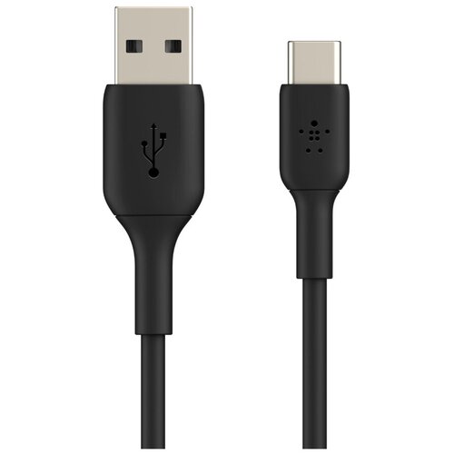 Кабель Belkin USB-C - USB-C , 1м, пластик, черный (CAB003bt1MBK) belkin usb c хаб belkin mini hub 2usb 2usb c black черный f4u090btblk