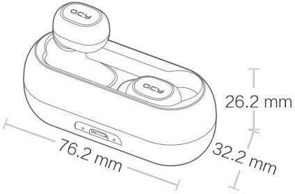 Наушники с микрофоном QCY T1, Bluetooth, вкладыши, черный Noname - фото №10