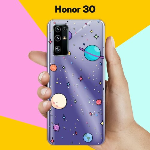 Силиконовый чехол Звезды и планеты на Honor 30 силиконовый чехол звезды и планеты на honor 9s