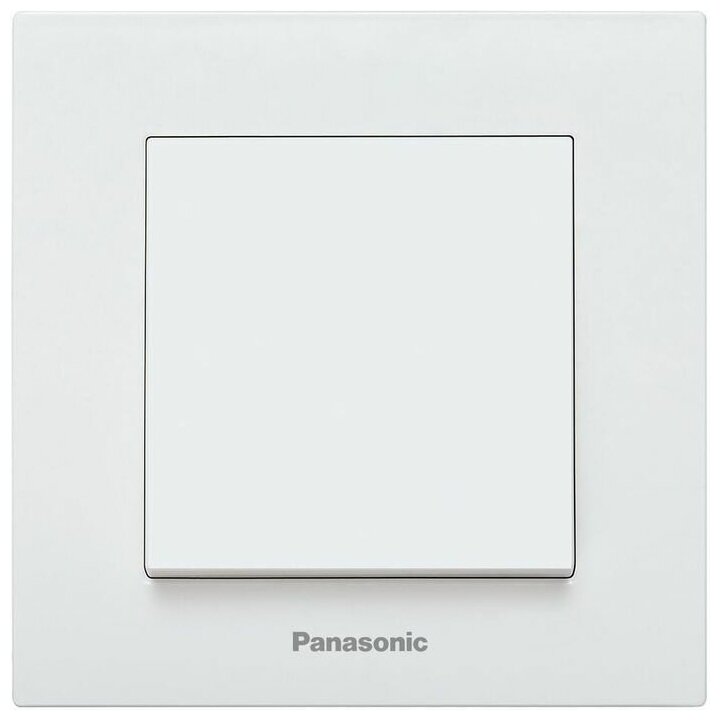 Выключатель Panasonic Karre Plus 1-клавишный, установка скрытая, IP20, белый [wktc00432wh-ru]