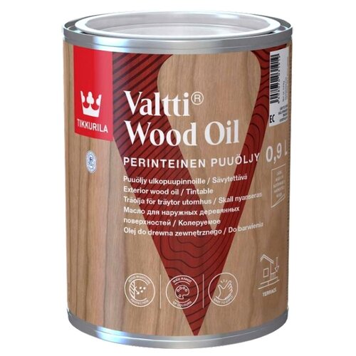Масло для древесины Tikkurila Valtti Wood Oil (Puuöljy) (0,9л)