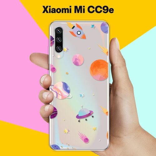 Силиконовый чехол Узор из планет на Xiaomi Mi CC9e силиконовый чехол цветной узор на xiaomi mi 9