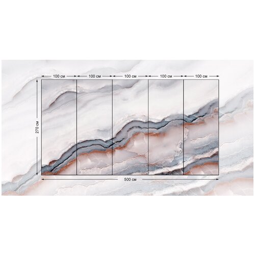 M00705 Фотообои Флизелиновые с виниловым покрытием Поверхности Мрамор 500х270 см 11500₽