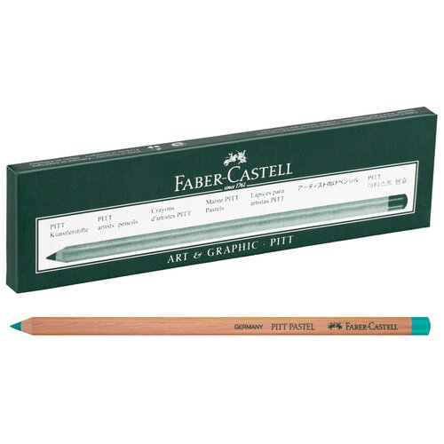 Faber-Castell Пастельный карандаш Pitt Pastel, 6 шт., 156 кобальтовая зелень