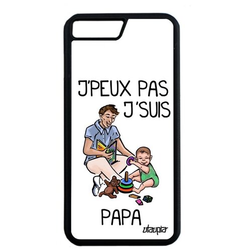 фото Защитный чехол на телефон // iphone 8 plus // "не могу - стал папой!" крутой принт, utaupia, белый