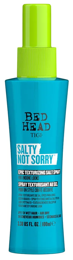 Tigi, Bed Head, Salty Not Sorry Epic Texturizing Salt Spray, текстурирующий спрей для волос с морской солью, 100 мл