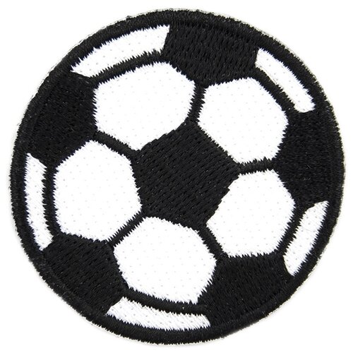 фото Ad1230 термоаппликация 'футбольный мяч', d 5 см, hobby&pro hobby & pro