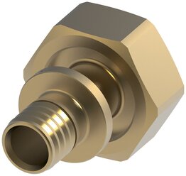 Соединение Tece прямое с накидной гайкой 16x3/4" евроконус, латунь