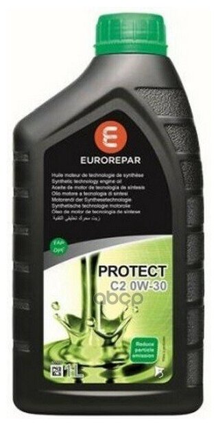 Масло моторное синтетическое 1л. - Масло EUROREPAR PROTECT C2 0W30 SN, B712312/B712302 EUROREPAR 1639368680