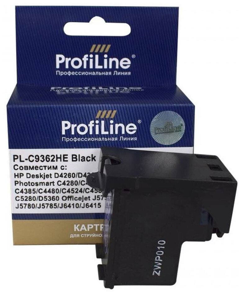 Картридж 132 для HP PhotoSmart C3183, 2573, C3100 series, PSC 1513 C9362HE ProfiLine черный
