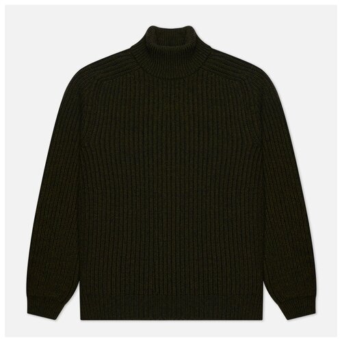 фото Мужской свитер edwin roni high collar оливковый , размер xl
