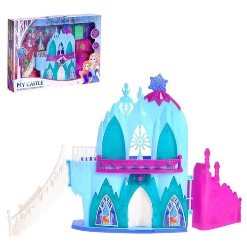 Замок для кукол Принцессы, свет, звук, с принцессой и аксессуарами 1 шт