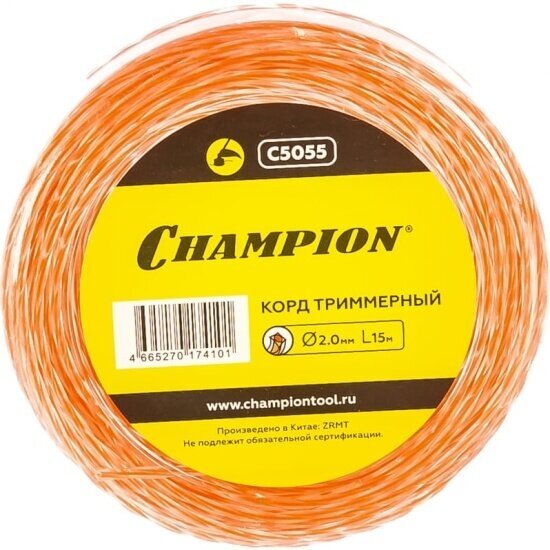 Триммерная леска Champion C5055 Square Twist DUO 2.0мм *15м