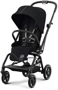 Прогулочная коляска Cybex Eezy S Twist+ 2 Moon Black на шасси Black