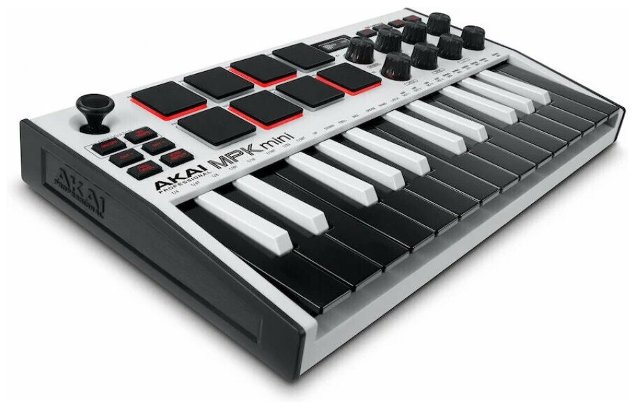 MIDI-клавиатура AKAI MPK Mini 3 белый