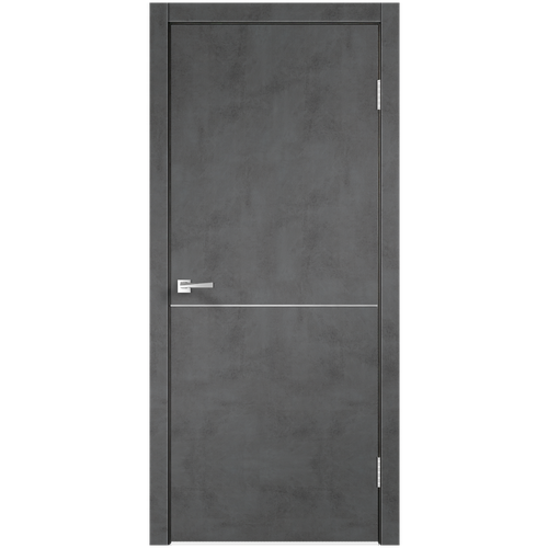 Дверной комплект Экошпон TECHNO М1 700х2000 цвет Муар темно-серый левое/правое