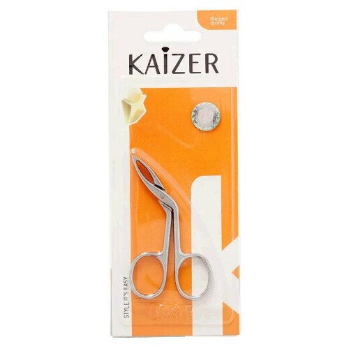 Кайзер Ножницы-пинцет для бровей серебро 303052