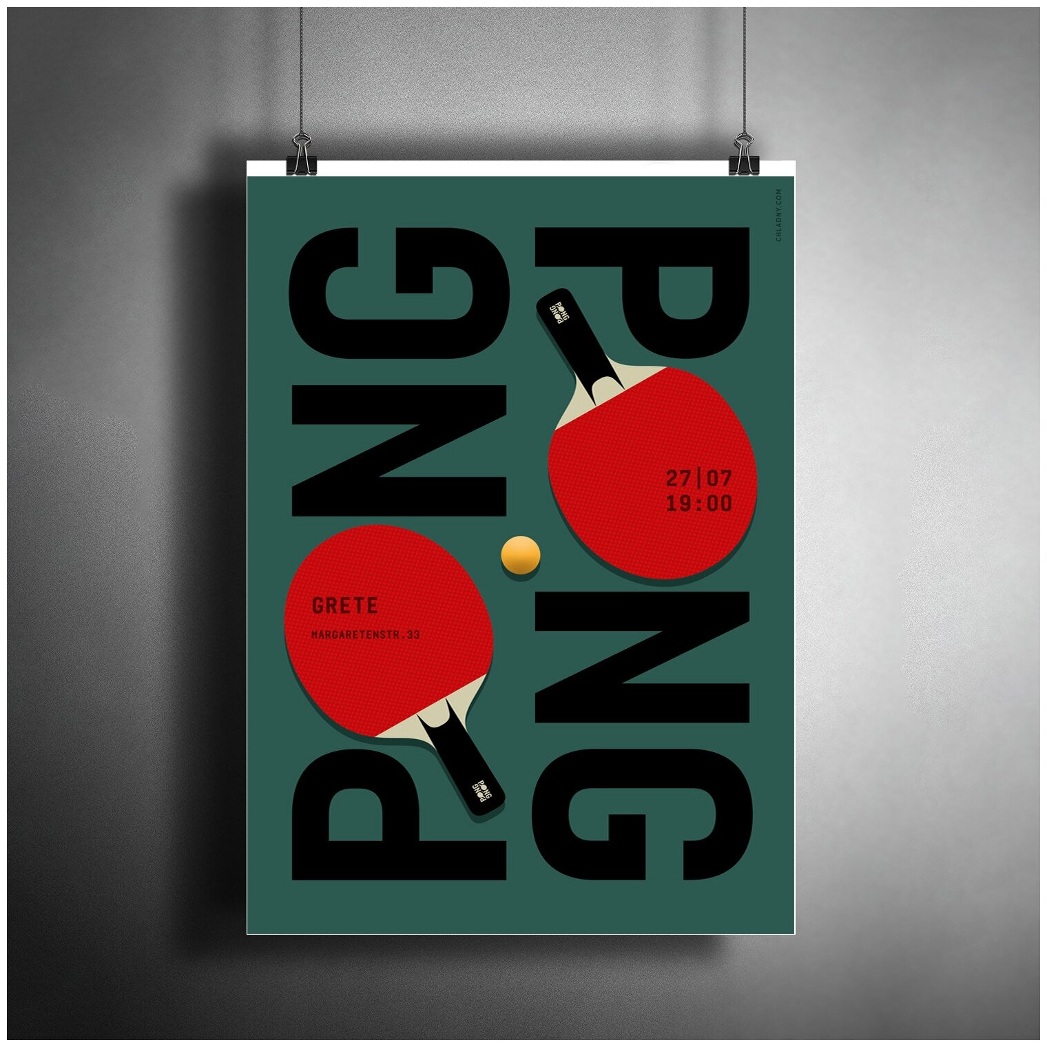 Постер плакат для интерьера "Спорт: Настольный теннис (Пинг-понг). Ping-Pong"/ Декор дома, офиса, комнаты A3 (297 x 420 мм)