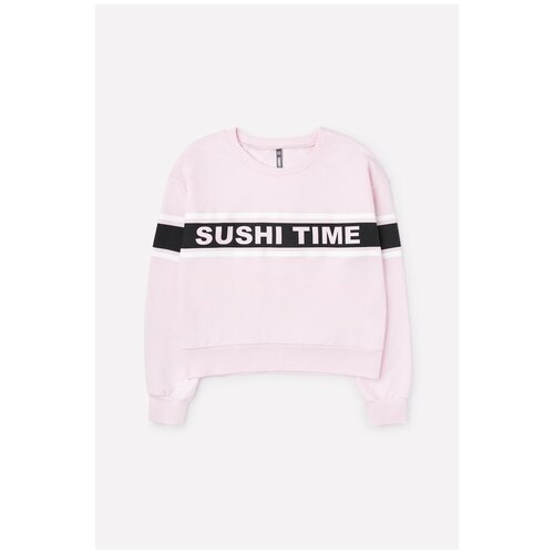 Короткая толстовка из петельчатого футера КБ 301367/к49 Черный 152