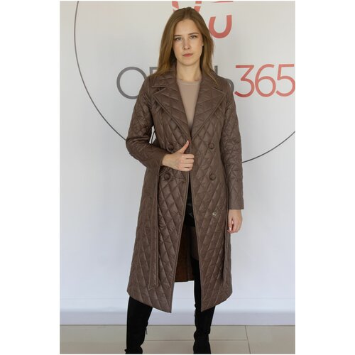 фото Пальто , размер 44, коричневый 365 clothes