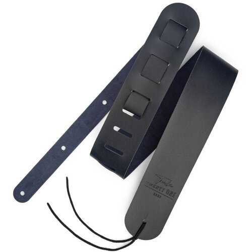 Ремень для гитары 1221 1221-65-1-BLU кожаный темно-синий