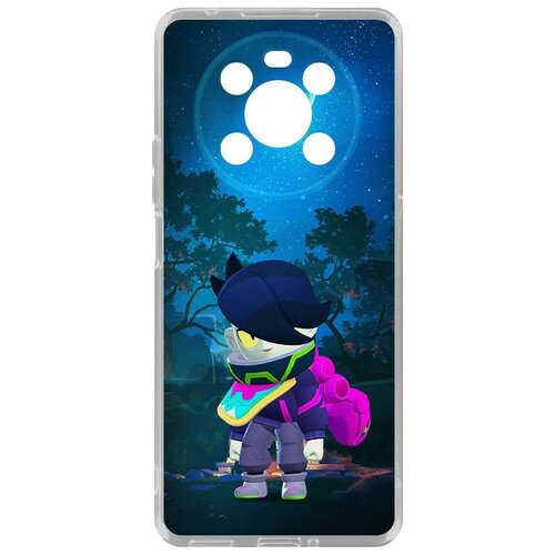 Чехол-накладка Krutoff Clear Case Brawl Stars-Орочи Эдгар для Honor X30 чехол накладка krutoff clear case brawl stars орочи эдгар для honor x9