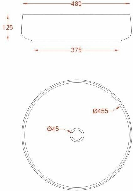 Раковина ARTCERAM WASHBASINS COL002 01 00 bi 48