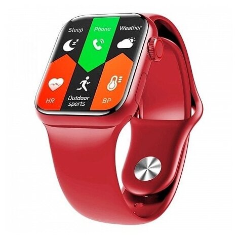 Умные смарт часы 2021, Smart Watch M16 Plus / Красный