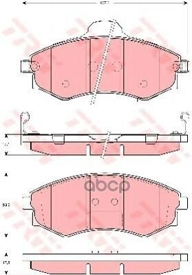 Колодки Передние Hyundai Elantra 00-06/Matrix 04-> Trw Gdb3256 Hyundai Elantra 00-06/Matrix 04-> TRW арт. GDB3256