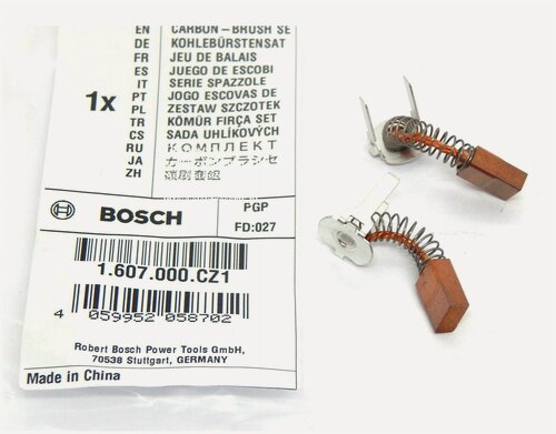 Изображение товара Щетки Bosch 1607000CZ1 для шуруповерт GSR140-LI, GSR180-LI, GSB140-LI, GSB180-LI (5x8x11.5 мм) Оригинал