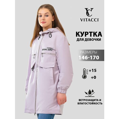 Ветровка VITACCI, размер 170, розовый ветровка vitacci размер 170 хаки