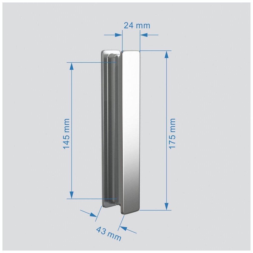 Abber Душевой уголок Abber Sonnenstrand, 110 х 80 см, стекло прозрачное, профиль хром, AG07110-S80 - фотография № 2